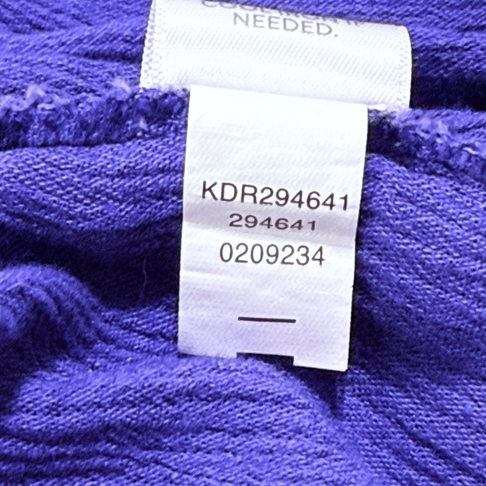 J Jill Drop Waist Maxi Sun T Shirt Dress Plus Women 3X Purple Gauze Tiered Hem - Picture 6 of 6